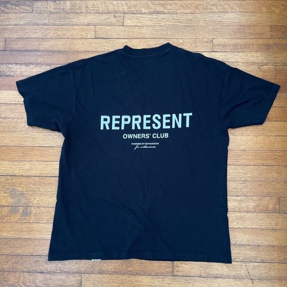 Represent Owners' Club Black T-Shirt Sz Med  **Authentic** - Picture 9 of 11